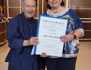Cerimonia di consegna del Diploma di Onorificenza di “Cavaliere”, conferita dal Presidente della Repubblica e consegnata dal Prefetto di Lecce.